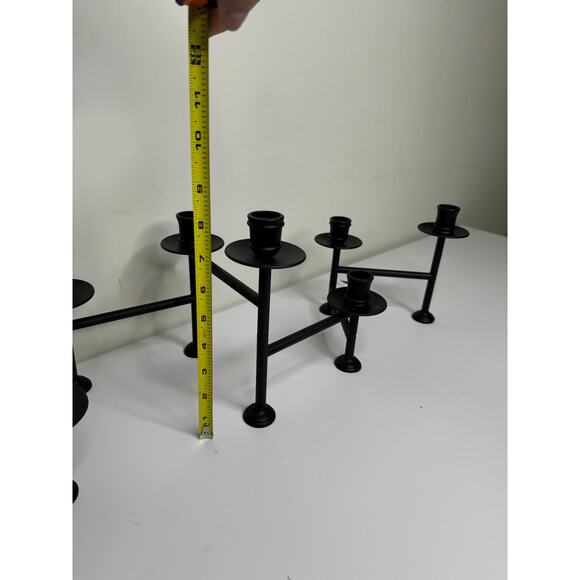 Vintage Articulating Metal 7 Candle Holder, Table Centerpiece Candelabra - Picture 6 of 8